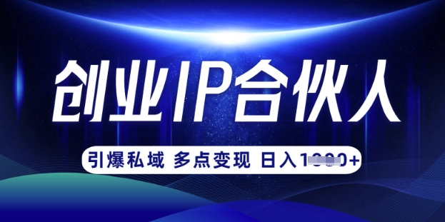 云帆·创业ip合伙人打造3.0，从0到1教你做网创，实现月入过W-搞钱花