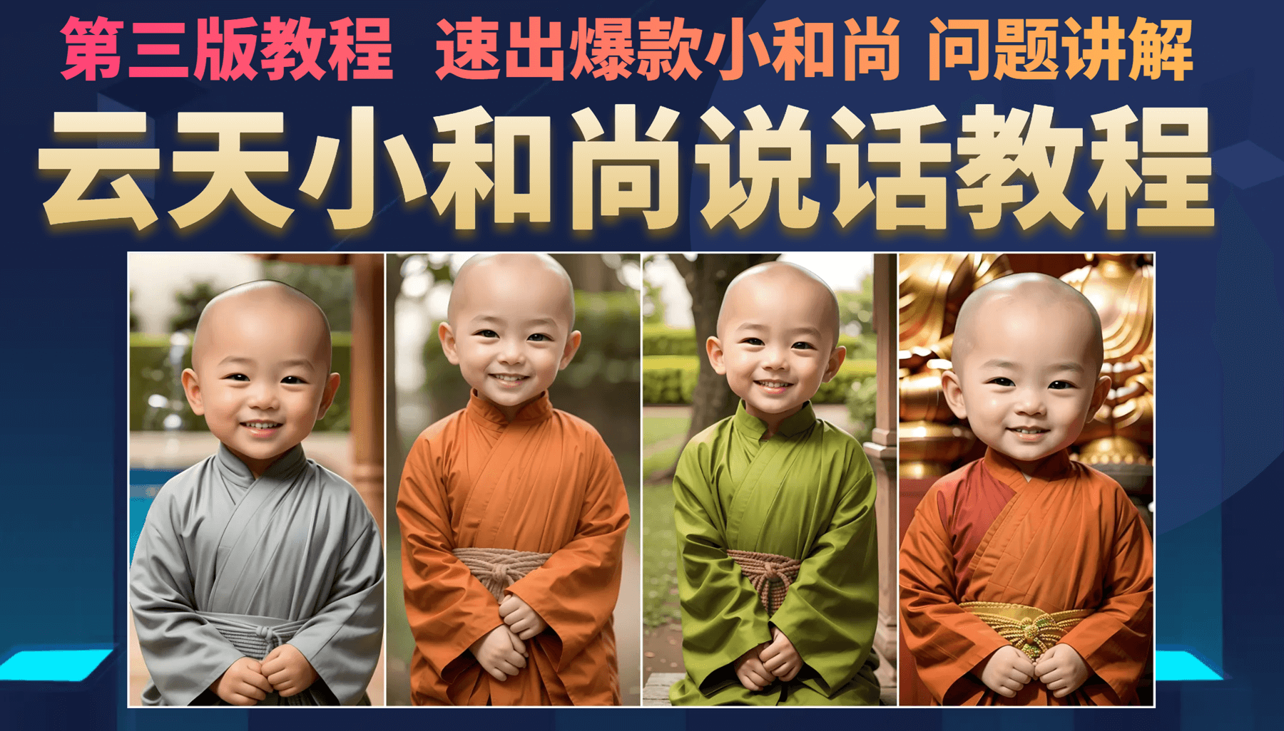 云天小和尚会说话，7天万粉（第3版教程）-搞钱花