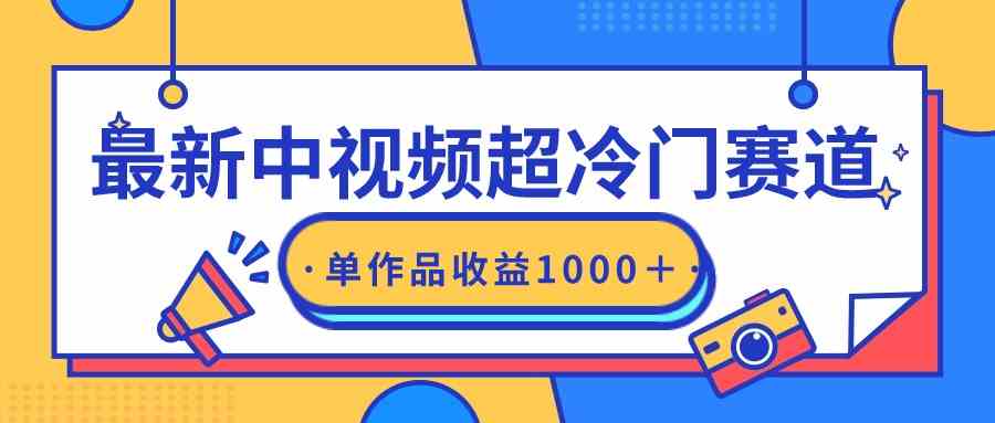(9275期)最新中视频超冷门赛道,轻松过原创,单条视频收益1000+-搞钱花