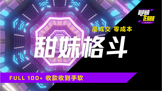 高成交零成本，售卖甜美格斗课程，谁发谁火，加爆微信，日入1000+收款…-搞钱花