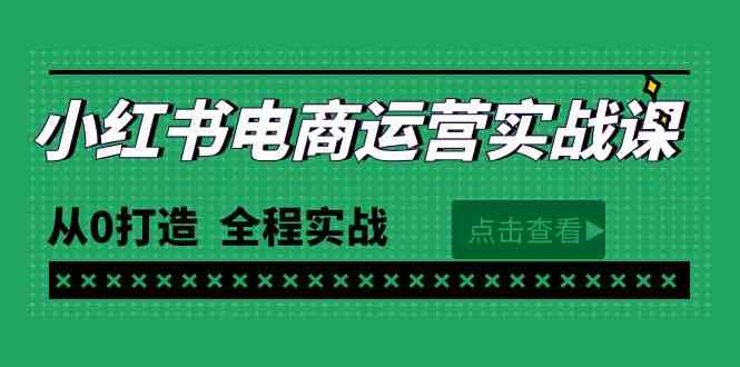 （9946期）最新小红书·电商运营实战课，从0打造  全程实战（65节视频课）-搞钱花