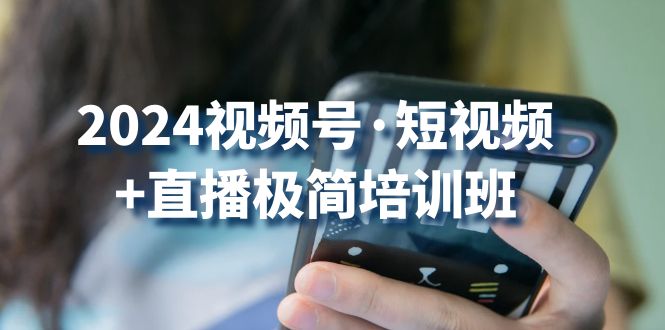 2024视频号短视频+直播极简培训班：抓住视频号风口，流量红利-搞钱花