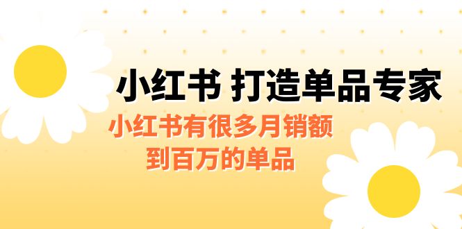 某公众号付费文章《小红书 打造单品专家》小红书有很多月销额到百万的单品-搞钱花