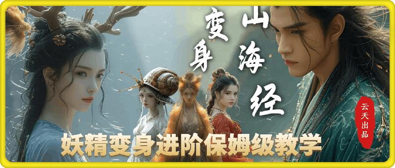 云天AI山海经变身视频教程，妖精变身进阶保姆级教学-搞钱花