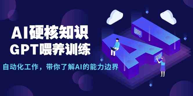 （9425期）AI硬核知识-GPT喂养训练，自动化工作，带你了解AI的能力边界（10节课）-搞钱花