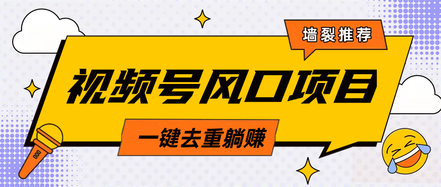 视频号风口蓝海项目,中老年人的流量密码,简单无脑,一键去重,轻松月入过万-搞钱花