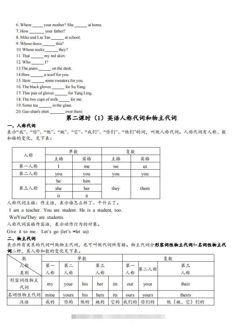 图片[2]-最新外研版初一英语语法知识点总结复习(最新超详细版)-搞钱花
