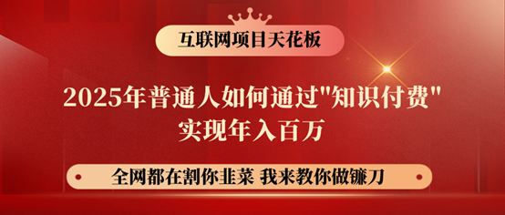 镰刀训练营超级IP合伙人，25年普通人如何通过“知识付费”年入百万！-搞钱花