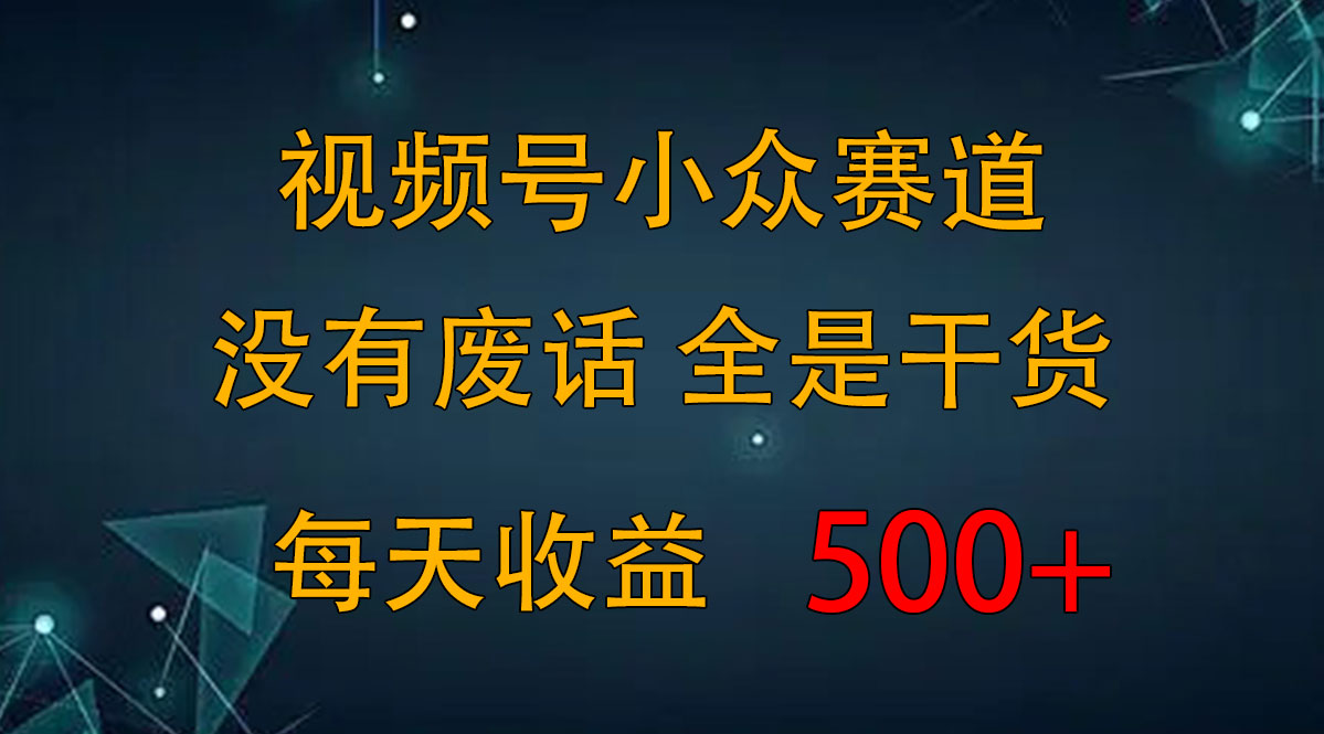 2024视频号新手攻略,今日话题赛道带你日赚300+-搞钱花