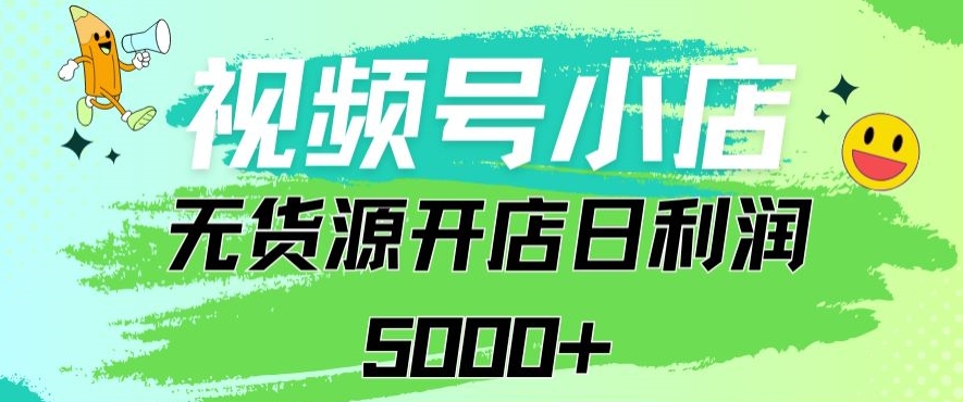 视频号无货源小店从0到1日订单量千单以上纯利润稳稳5000+-搞钱花