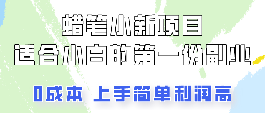蜡笔小新项目拆解，0投入，0成本，小白一个月也能多赚3000+-搞钱花