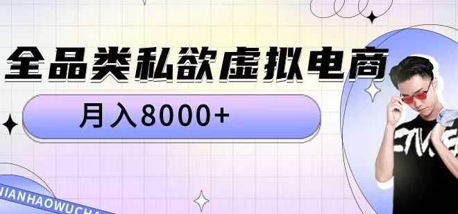 全品类私欲虚拟电商，月入8000+【揭秘】-搞钱花