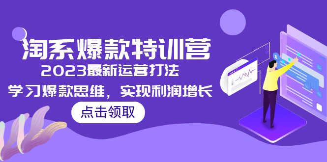 2023淘系爆款特训营，2023最新运营打法，学习爆款思维，实现利润增长-搞钱花