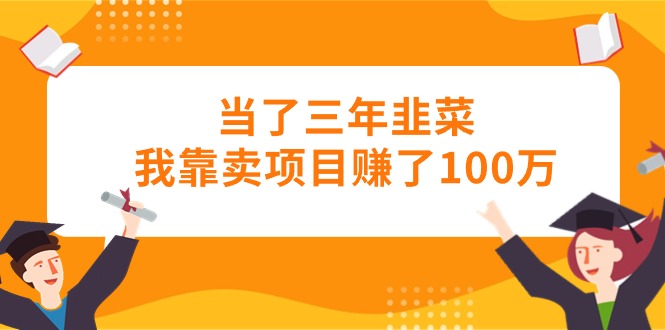 (10725期)当了三年韭菜我靠卖项目赚了100万-搞钱花