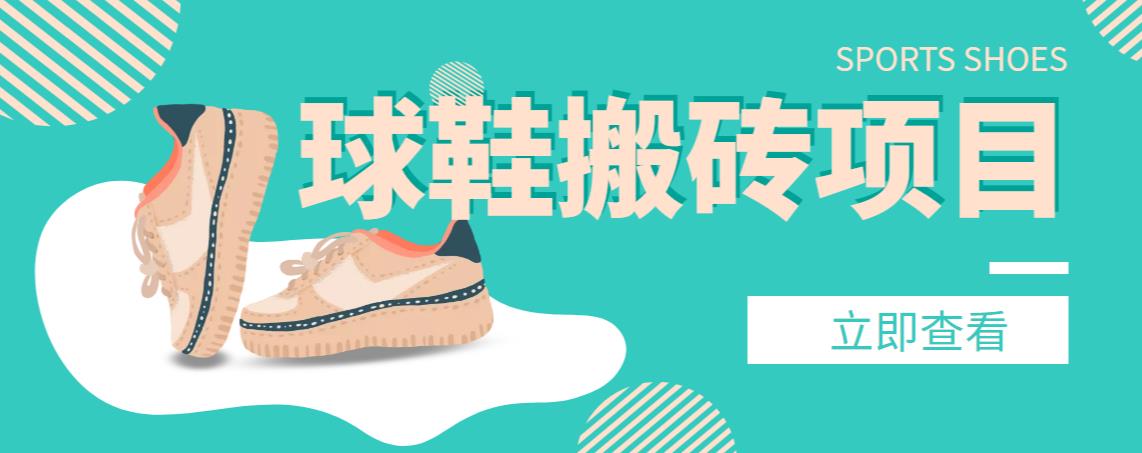 【搬砖必备】外面收费998的球鞋搬砖项目，月入轻松5000+的项目案例解析-搞钱花