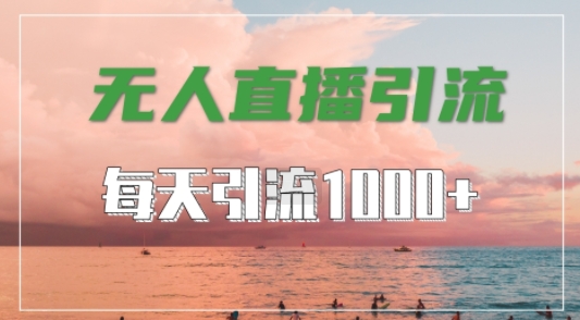 抖音快手视频号全平台通用,无人直播引流法,超暴力引流1000+高质量精准创业粉【揭秘】