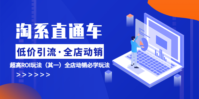 淘系直通车《低价·引流 全店·动销》超高ROI玩法（其一）全店动销必学玩法-搞钱花