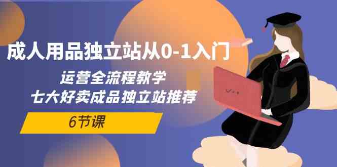成人用品独立站从0-1入门，运营全流程教学，七大好卖成品独立站推荐（6节课）-搞钱花