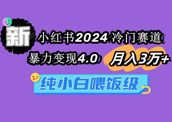 （9133期）小红书2024冷门赛道 月入3万+ 暴力变现4.0 纯小白喂饭级-搞钱花