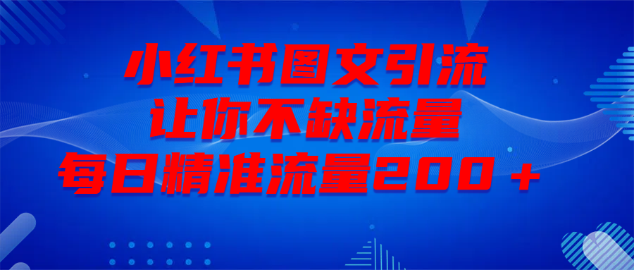 最新!小红书图文引流,全面解析日引300私域流量,是怎样做到的!-搞钱花
