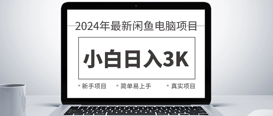 （10845期）2024最新闲鱼卖电脑项目，新手小白日入3K+，最真实的项目教学-搞钱花