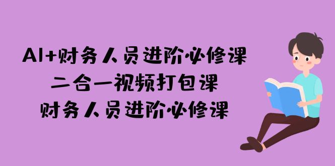 AI + 财务人员进阶必修课二合一视频打包课,财务人员进阶必修课-搞钱花