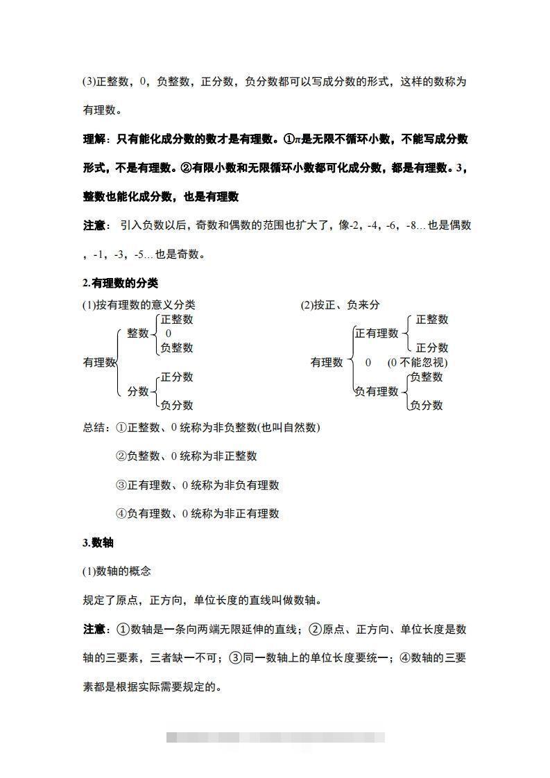 图片[2]-1..人教版七年级上册数学知识点总结-搞钱花