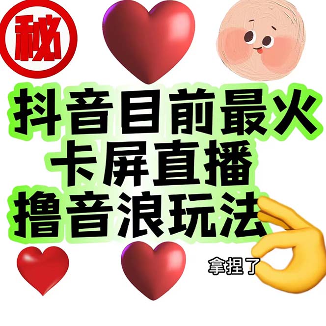 外面收费1980抖音卡屏直播玩法 一个抖音号可以撸几百到几千不等【详细玩法】-搞钱花